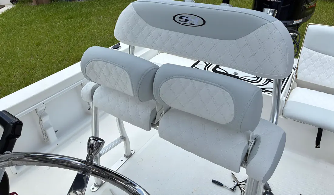 Custom boat canvas and bimini top textile work in Cape Coral, Florida - photo 31