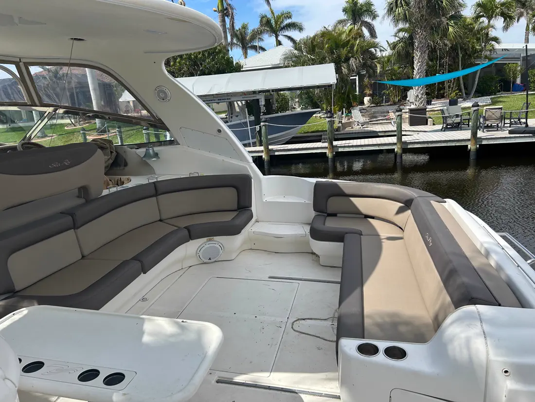 Custom boat canvas and bimini top textile work in Cape Coral, Florida - photo 12