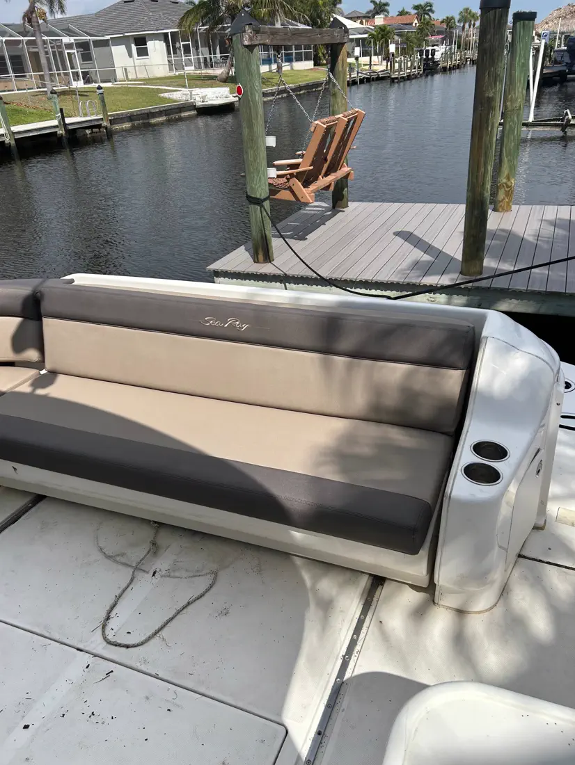 Custom boat canvas and bimini top textile work in Cape Coral, Florida - photo 16